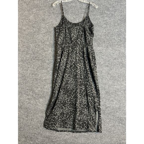 Old Navy Womens Animal Print Midi Dress Size Medium Sleeveless Elastic Waist - Picture 4 of 9